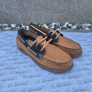 Dartmouth Honey Nubuck /Navy Leather Deck shoes Sizes 3 to 8